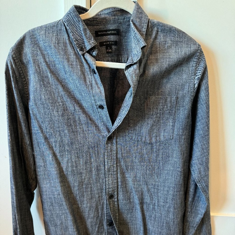 Blue Banana Republic Long Sleeve Button Down